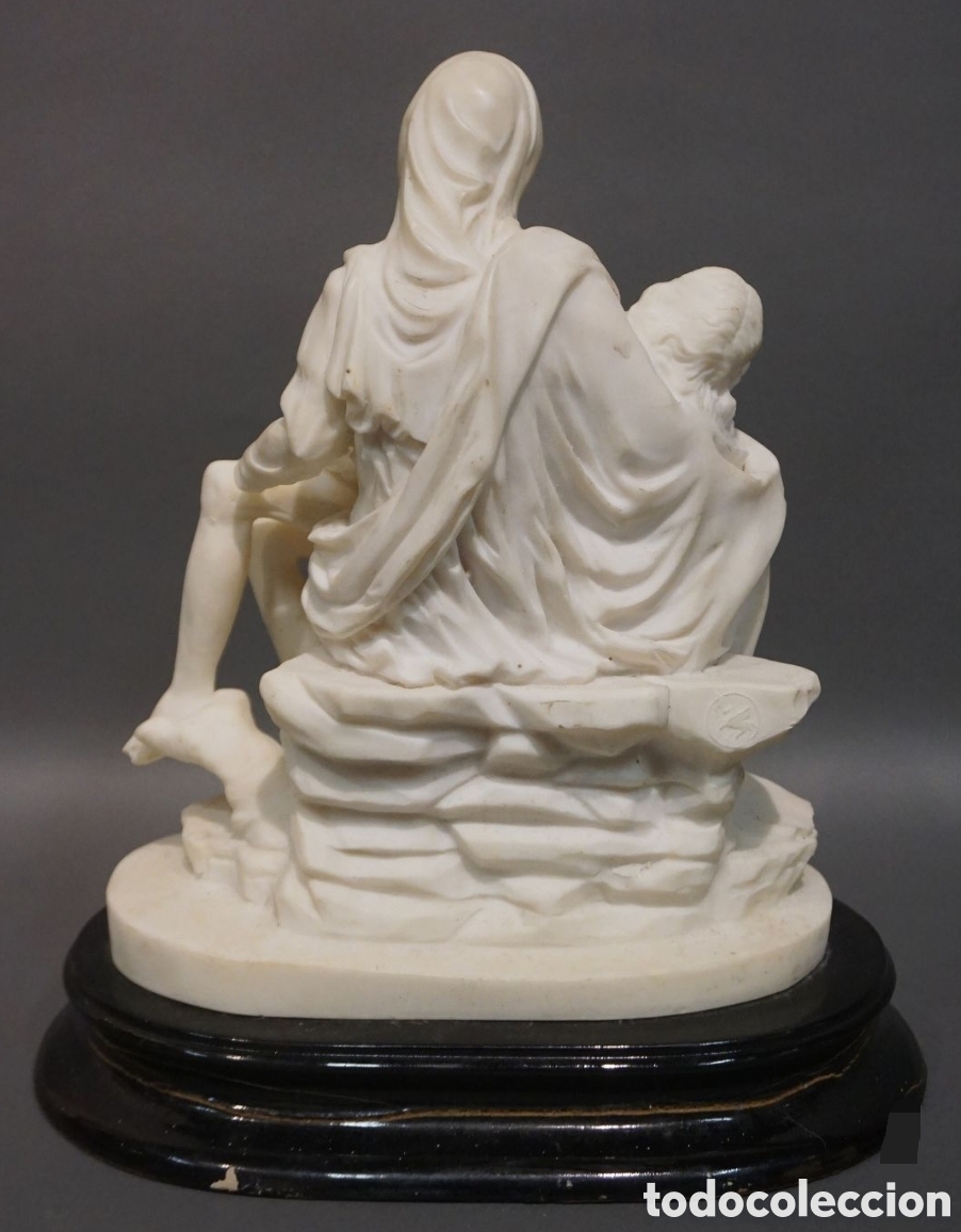 Arte: PIEDAD EN ALABASTRO FINALES DEL XIX - Foto 2