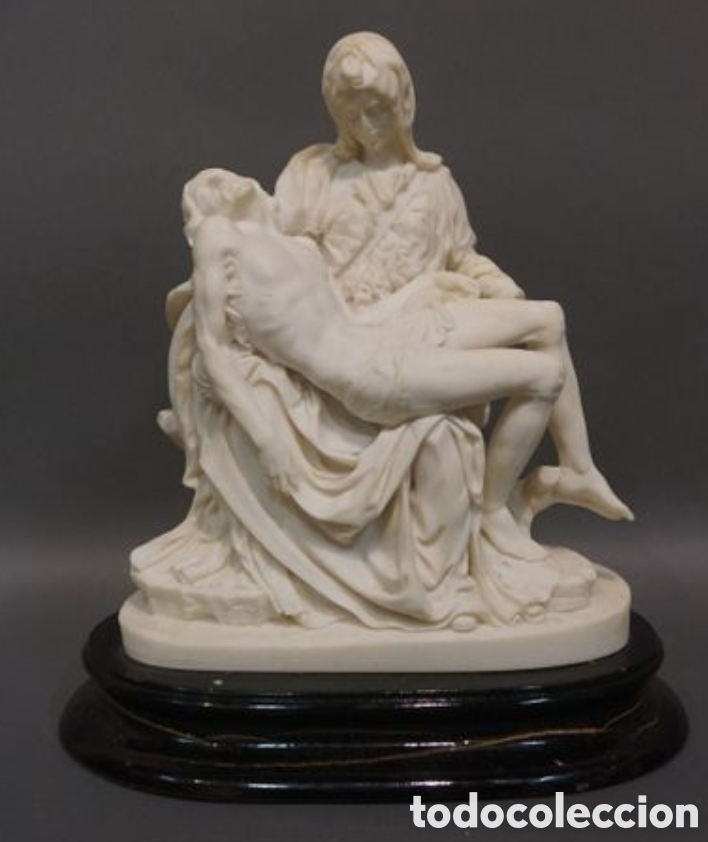 Arte: PIEDAD EN ALABASTRO FINALES DEL XIX - Foto 3