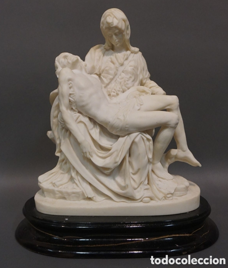 Arte: PIEDAD EN ALABASTRO FINALES DEL XIX - Foto 1