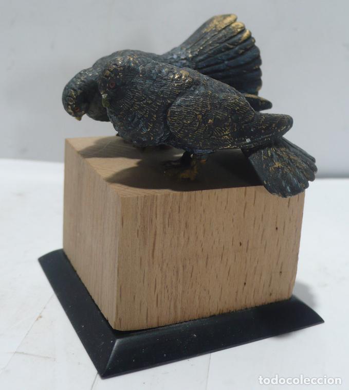 Arte: bronce 2 peque&ntilde;os pajaritos - Foto 2