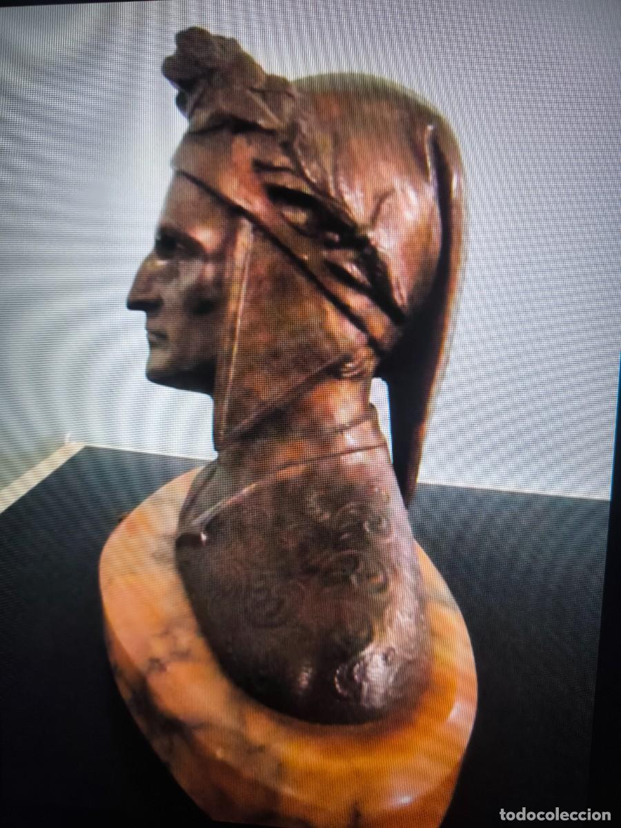 Arte: Busto de Dante Alghieri de Bronce. - Foto 5
