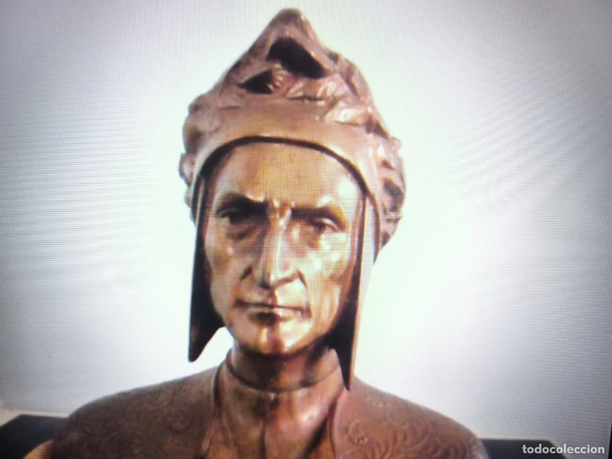 Arte: Busto de Dante Alghieri de Bronce. - Foto 6