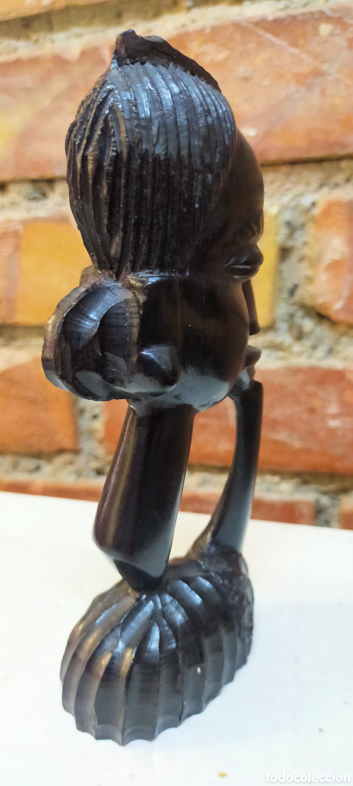 Arte: Figura mujer madera &eacute;bano - Foto 7