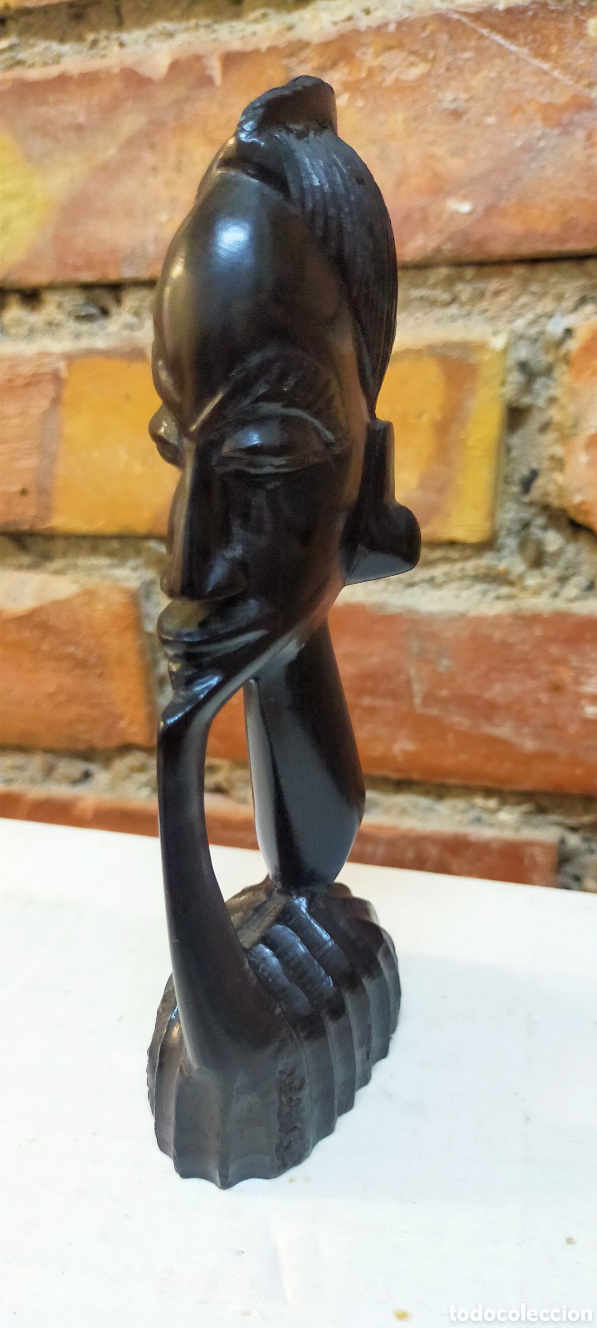 Arte: Figura mujer madera &eacute;bano - Foto 9