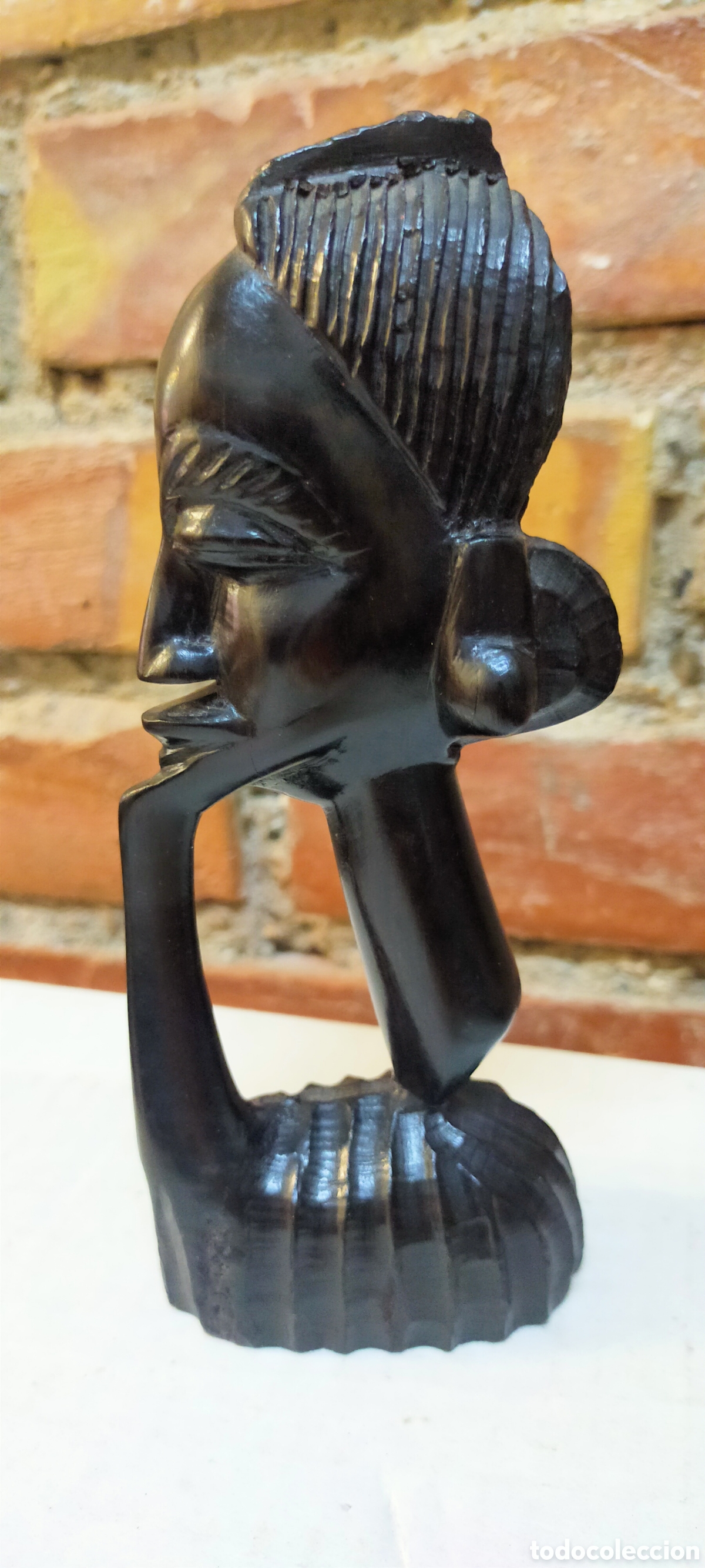 Arte: Figura mujer madera &eacute;bano - Foto 10