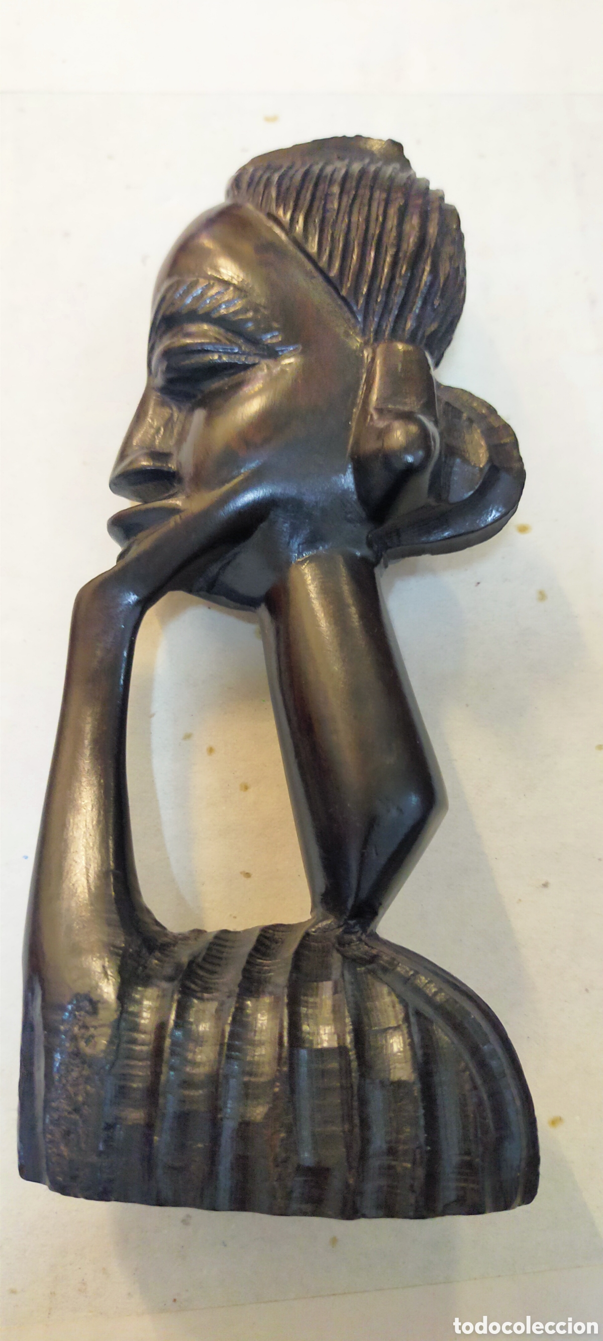 Arte: Figura mujer madera &eacute;bano - Foto 5