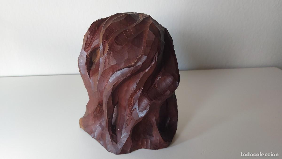 Arte: BUSTO EN MADERA TALLADA - Foto 7