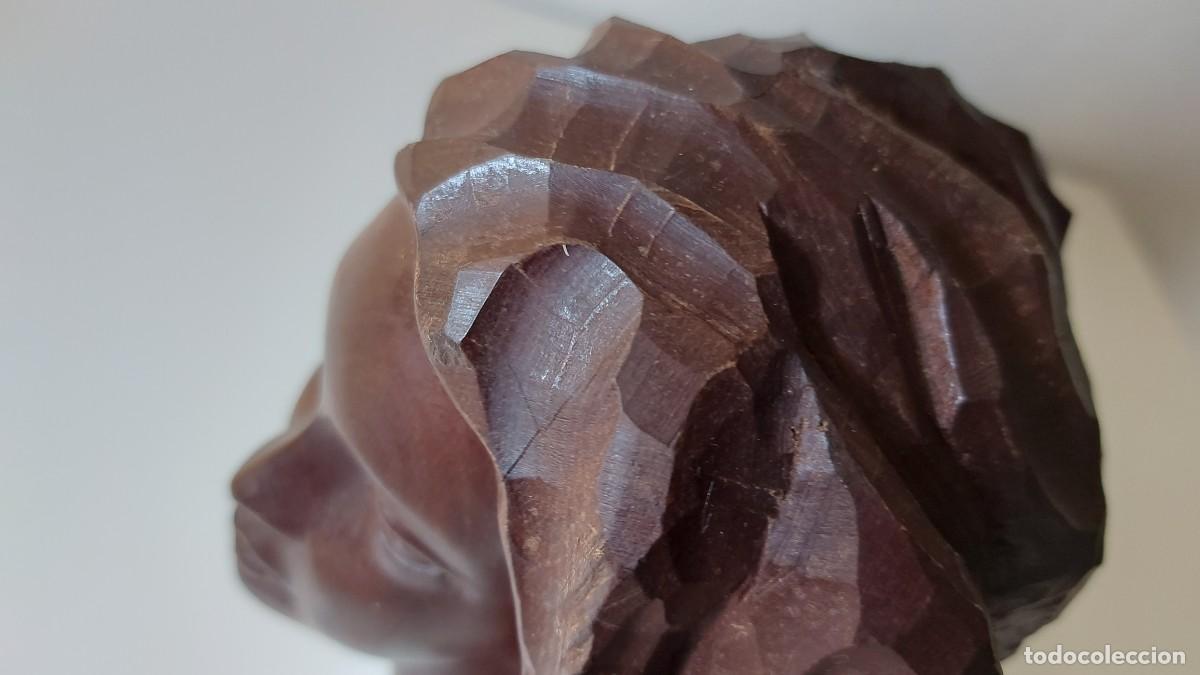 Arte: BUSTO EN MADERA TALLADA - Foto 14