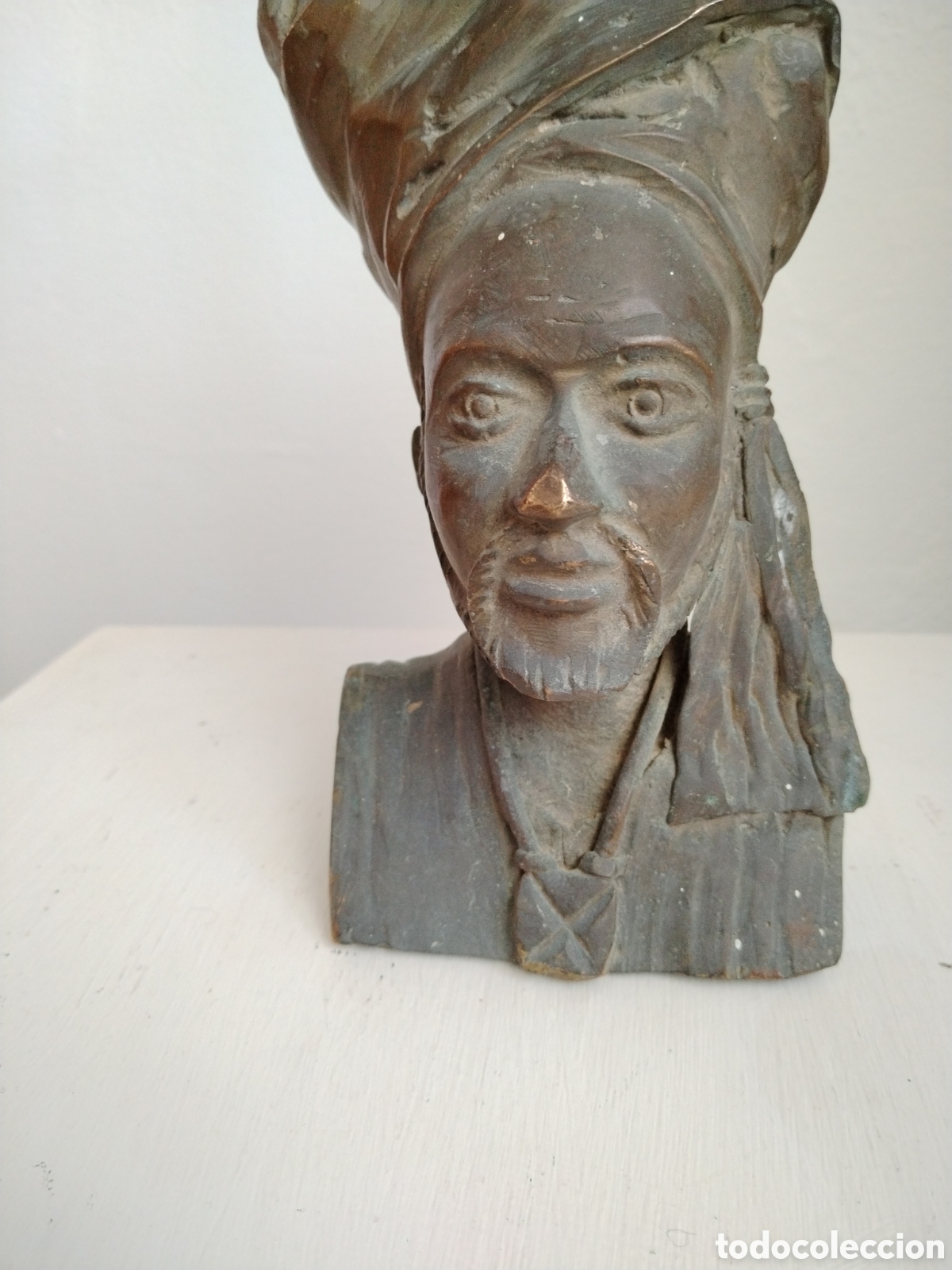 Arte: Bronce. &Aacute;rabe. Buen tama&ntilde;o. - Foto 3