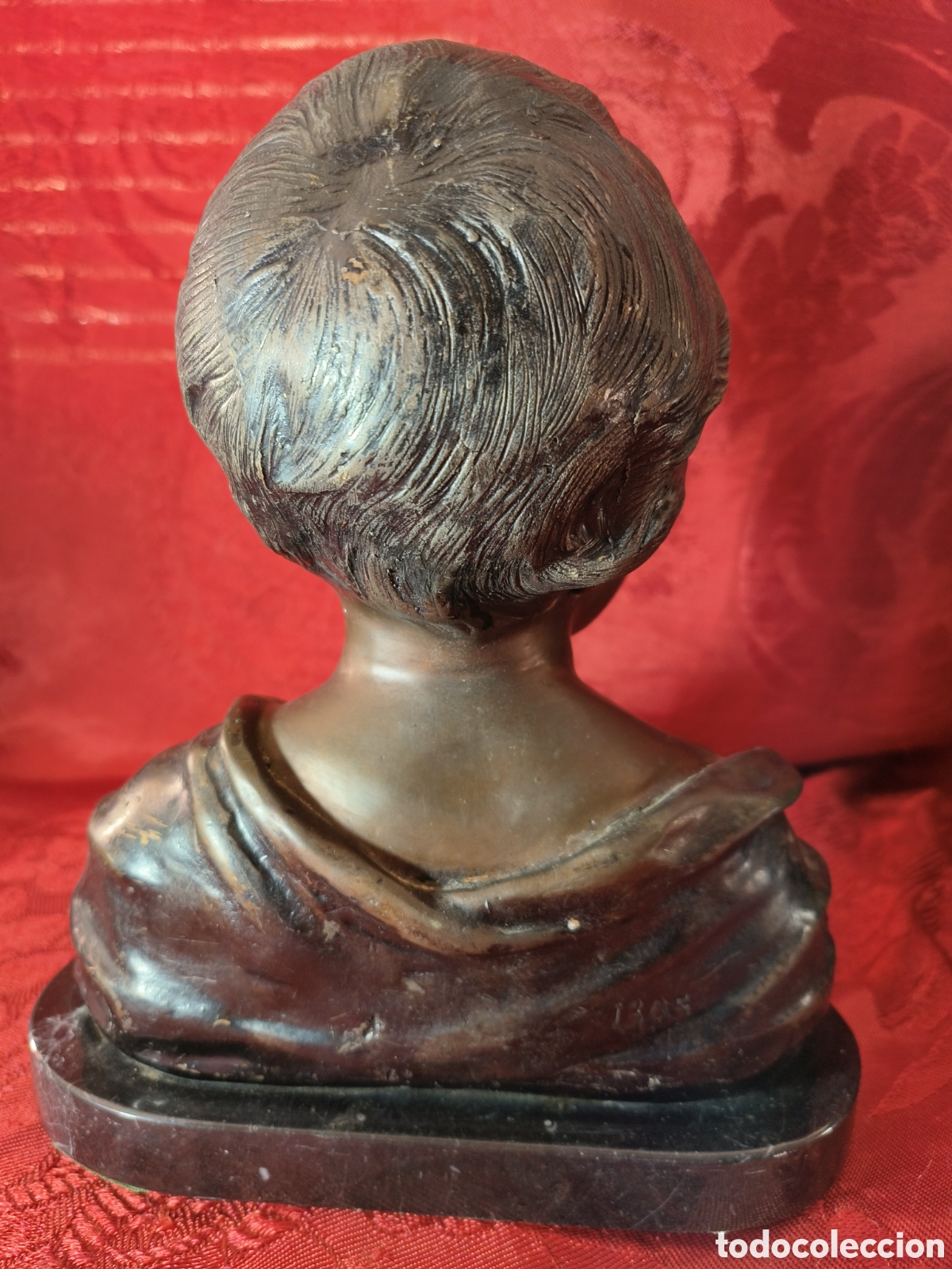 Arte: Busto de bronce. Marcado 1305 - Foto 4
