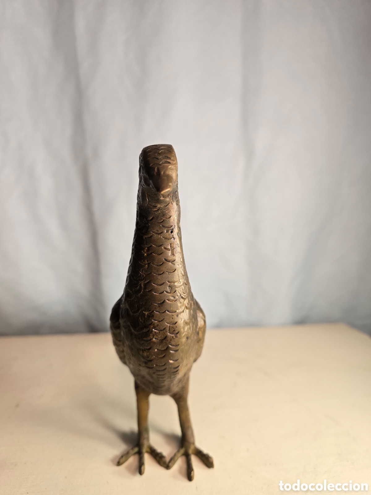 Arte: Figura pavo real de bronce - Foto 2