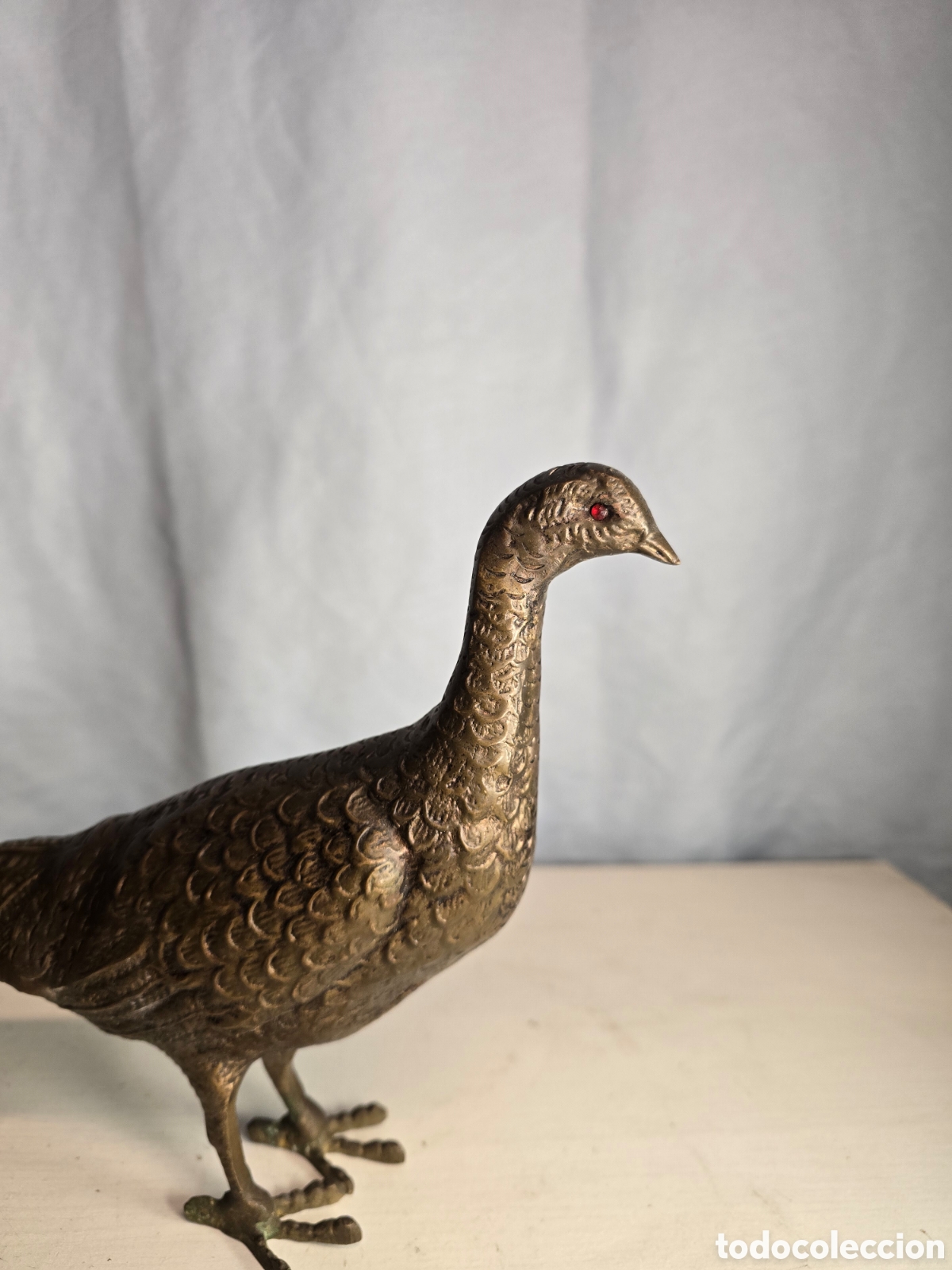 Arte: Figura pavo real de bronce - Foto 3