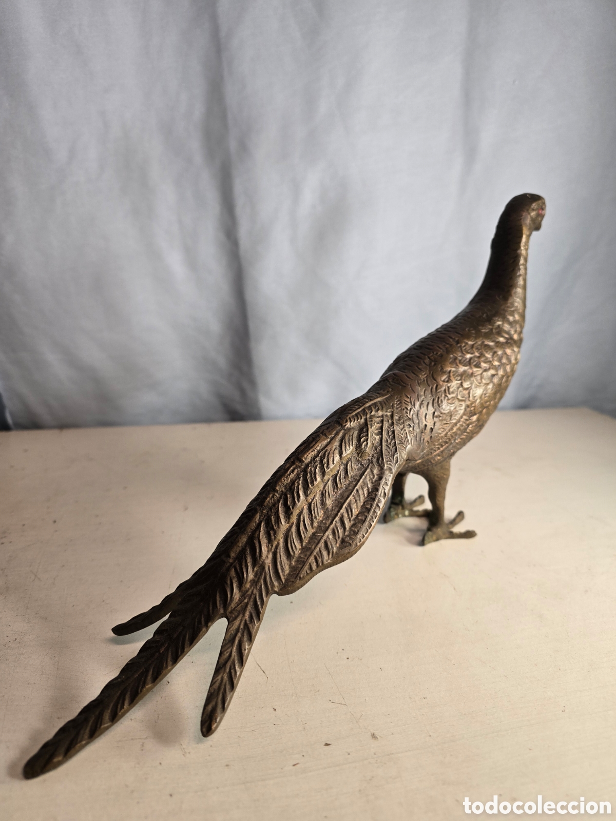 Arte: Figura pavo real de bronce - Foto 4