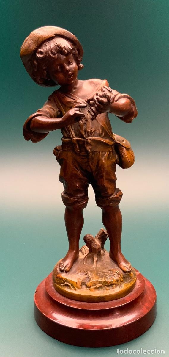 Arte: AUGUSTE MOREAU BRONCE (s.XIX) - Foto 2