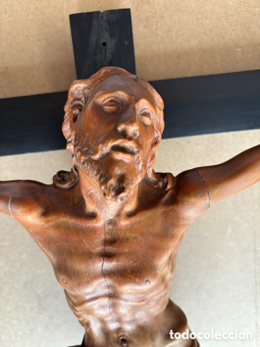 Arte: Crucificado en boj y &eacute;bano - Foto 1