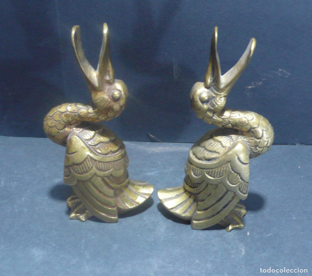 Arte: DOS CISNES EN BRONCE - Foto 3