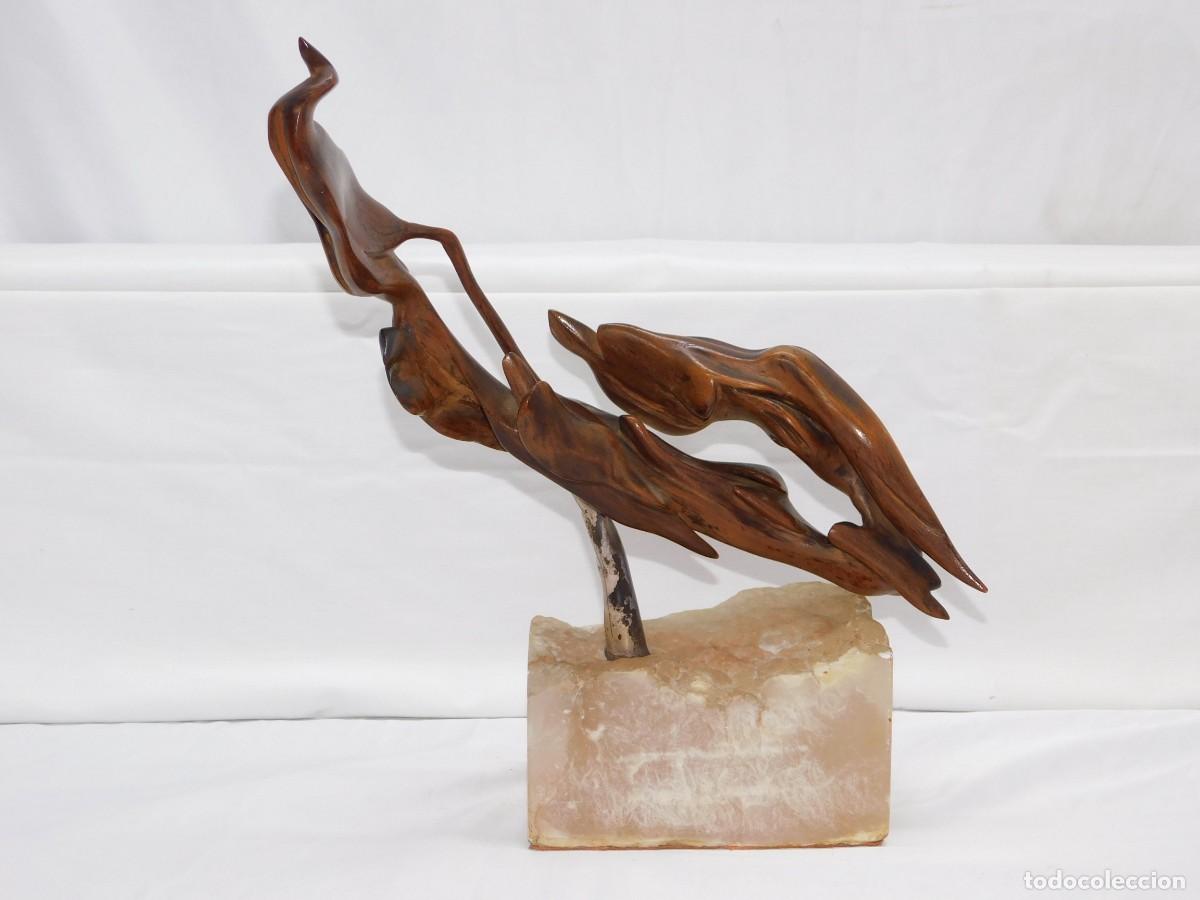 Arte: ESCULTURA ABSTRACTA MADERA - Foto 7