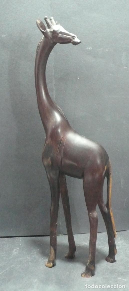 Arte: TALLA DE MADERA JIRAFA - Foto 1