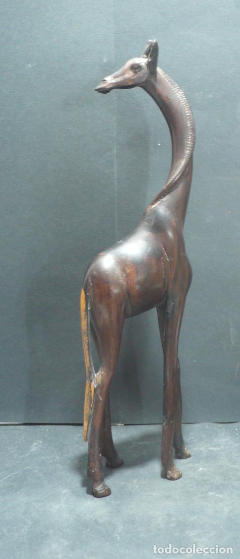 Arte: TALLA DE MADERA JIRAFA - Foto 2
