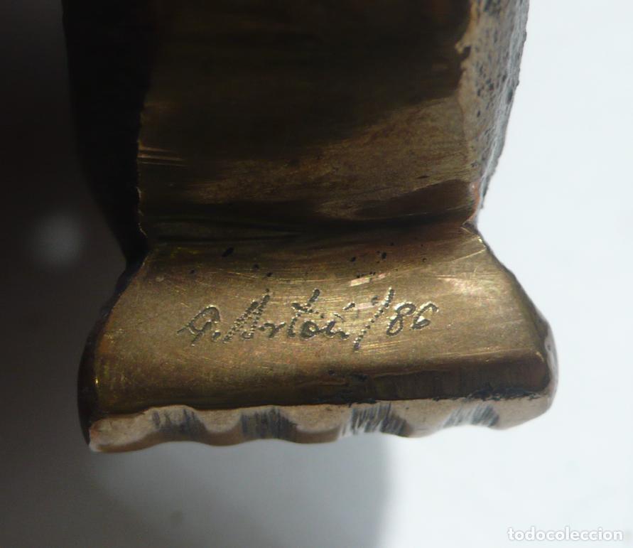 Arte: PEQUE&Ntilde;OS BUHOS EN BRONCE - Foto 4
