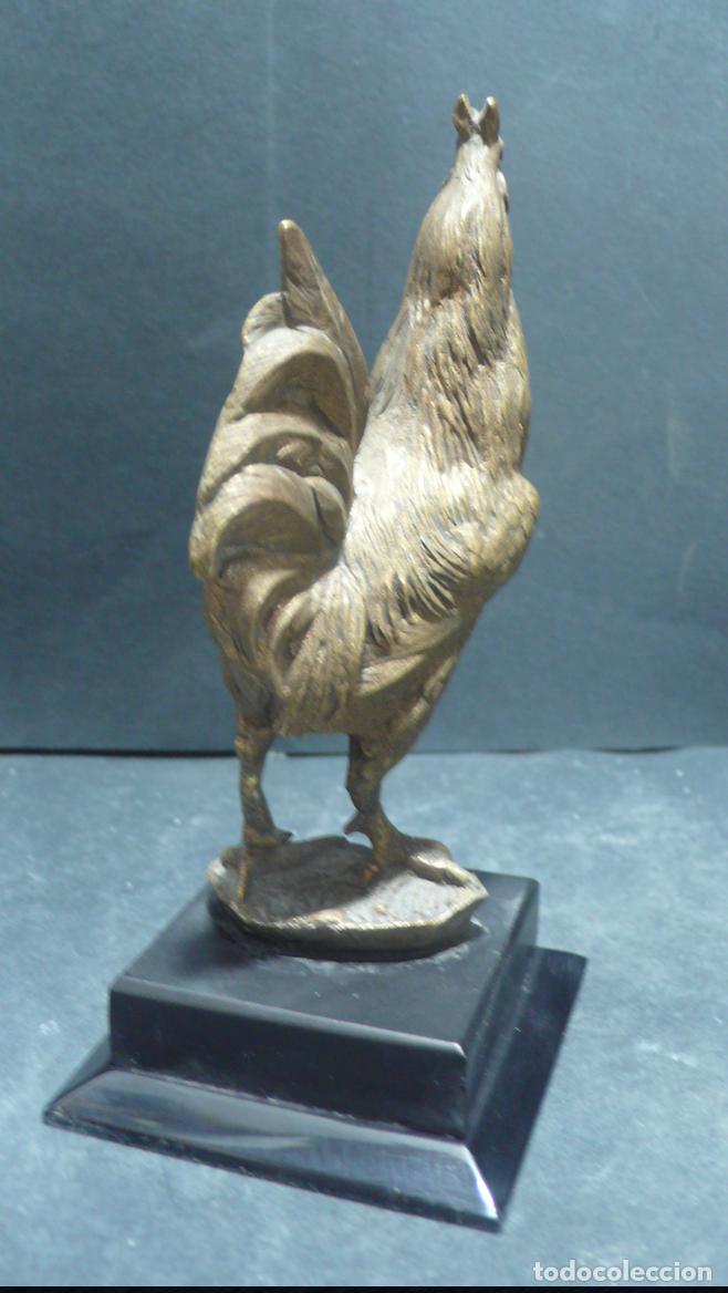 Arte: PEQUE&Ntilde;A GALLINA EN BRONCE - Foto 3
