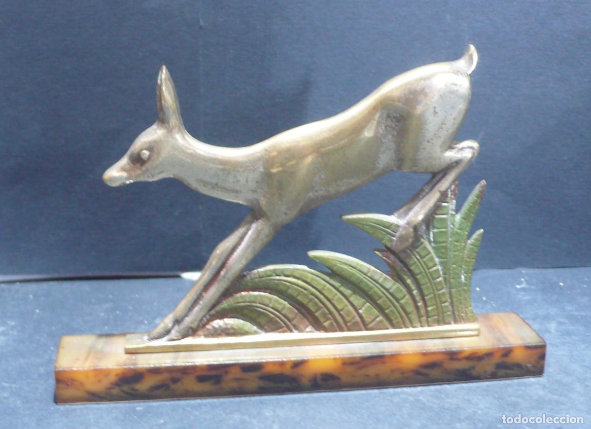 Arte: PEQUE&Ntilde;O CIERVO EN BRONCE - Foto 1