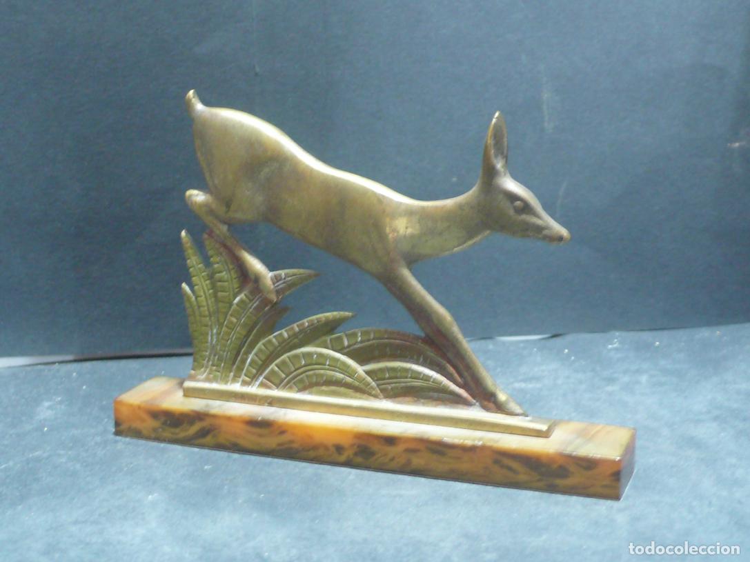 Arte: PEQUE&Ntilde;O CIERVO EN BRONCE - Foto 2
