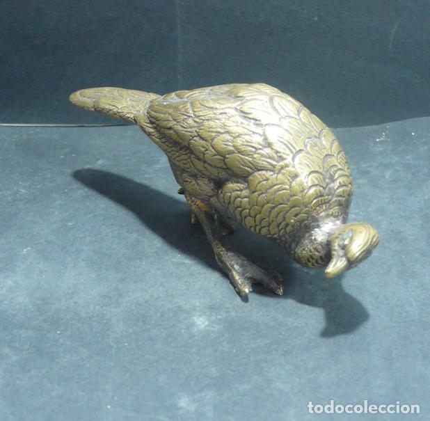 Arte: PEQUE&Ntilde;O FAISAN EN BRONCE - Foto 4