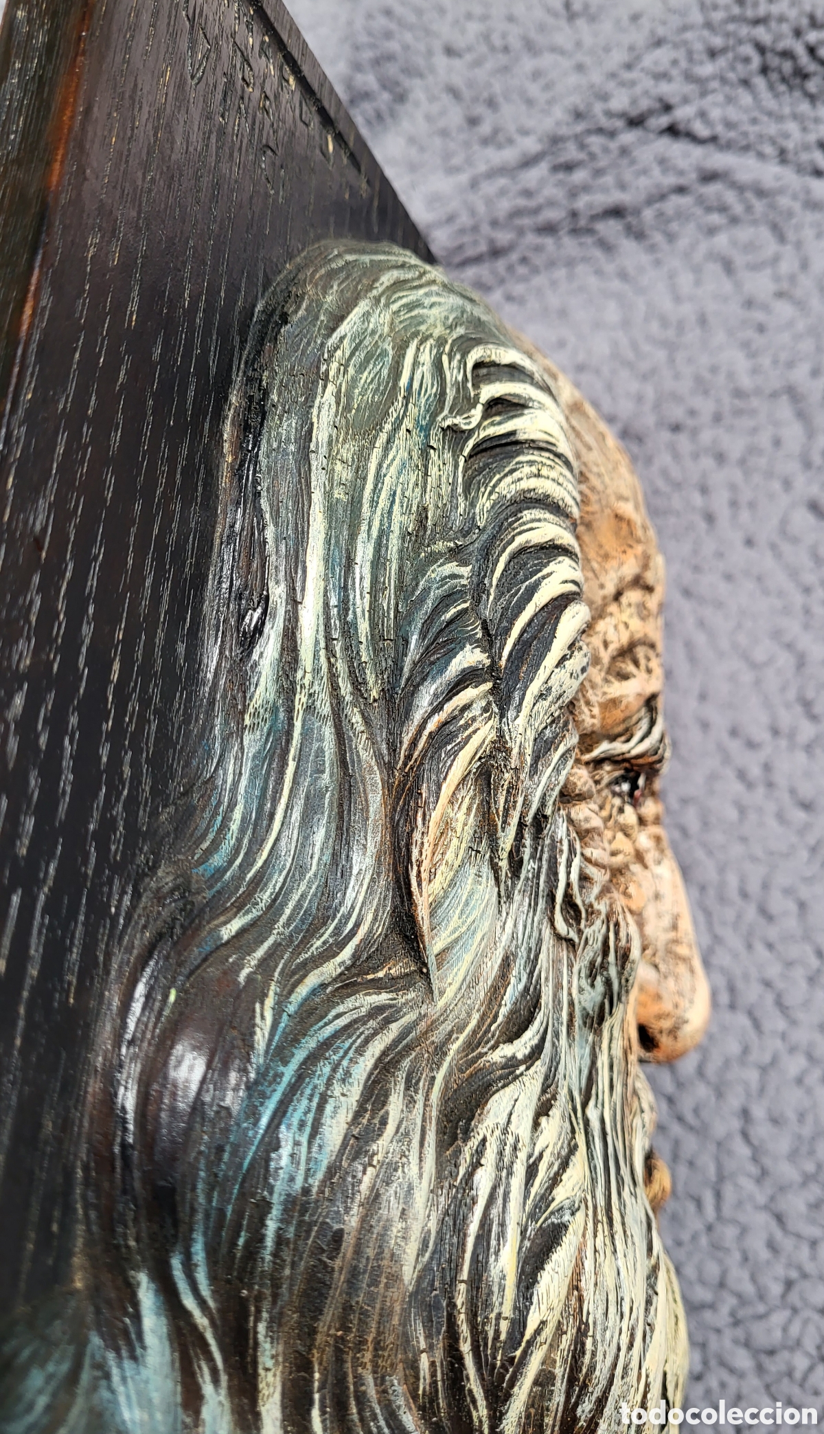 Arte: Talla en madera de Leonardo Da Vinci - Foto 5