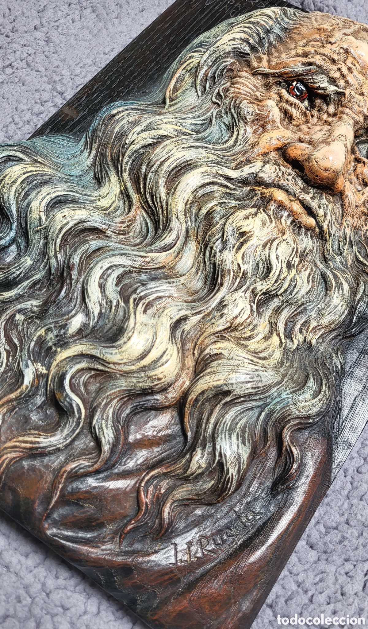 Arte: Talla en madera de Leonardo Da Vinci - Foto 6