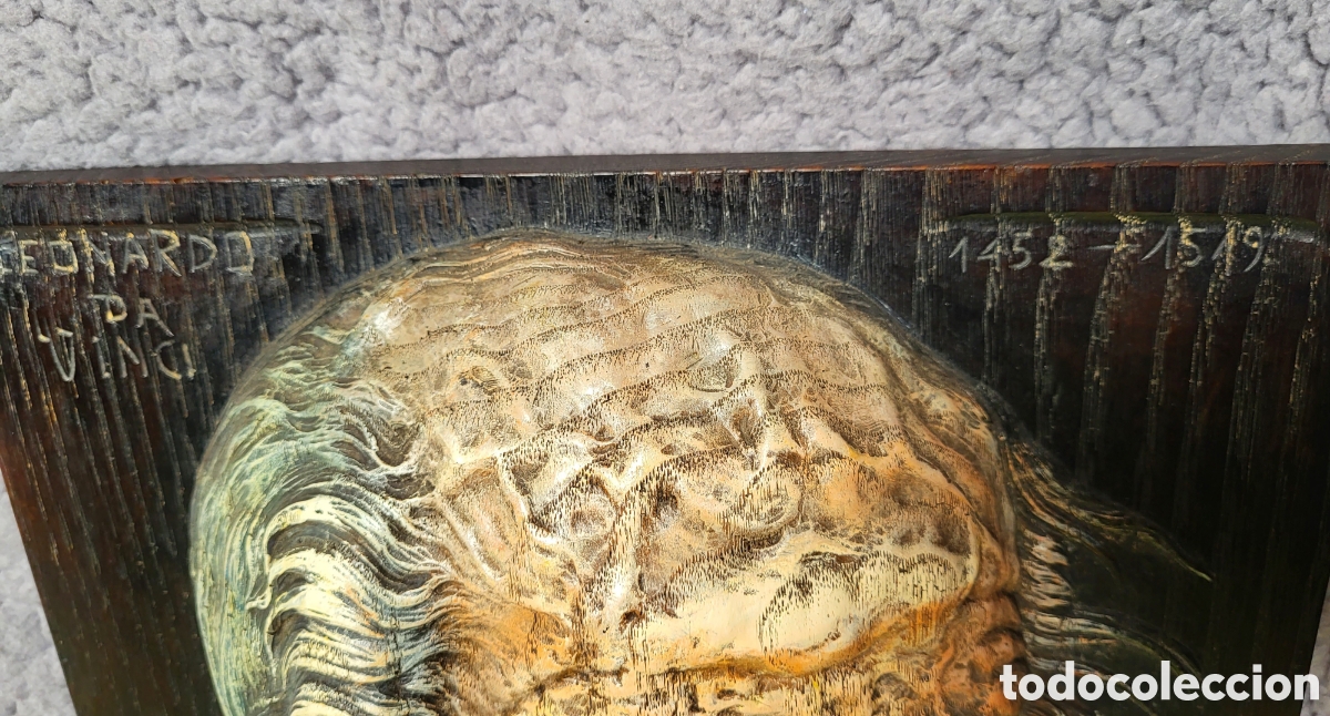 Arte: Talla en madera de Leonardo Da Vinci - Foto 8