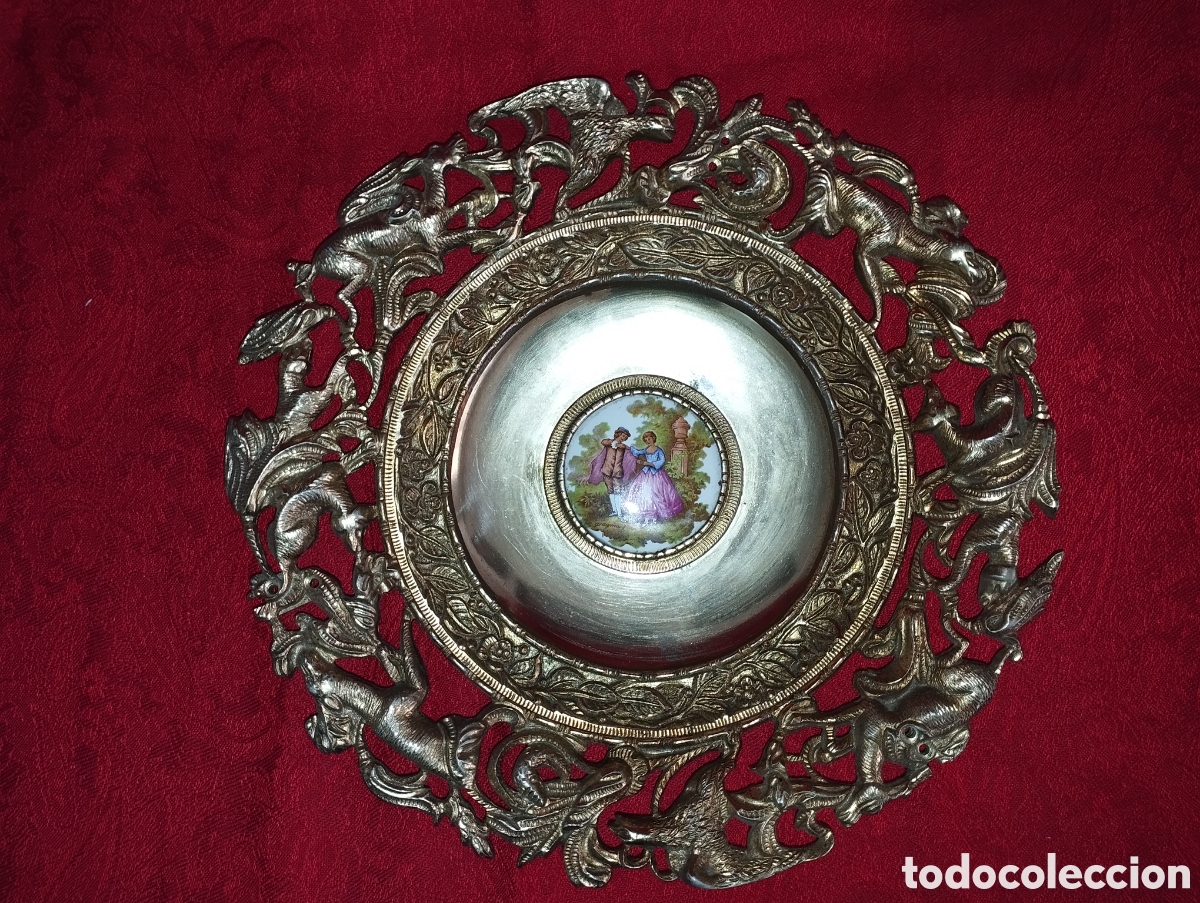 Arte: Excelente Plato de Bronce. - Foto 5