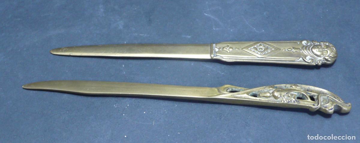 Arte: DOS ABRECARTAS EN BRONCE - Foto 3