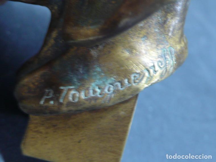 Arte: CABEZA DE PERRO BRONCE - Foto 5