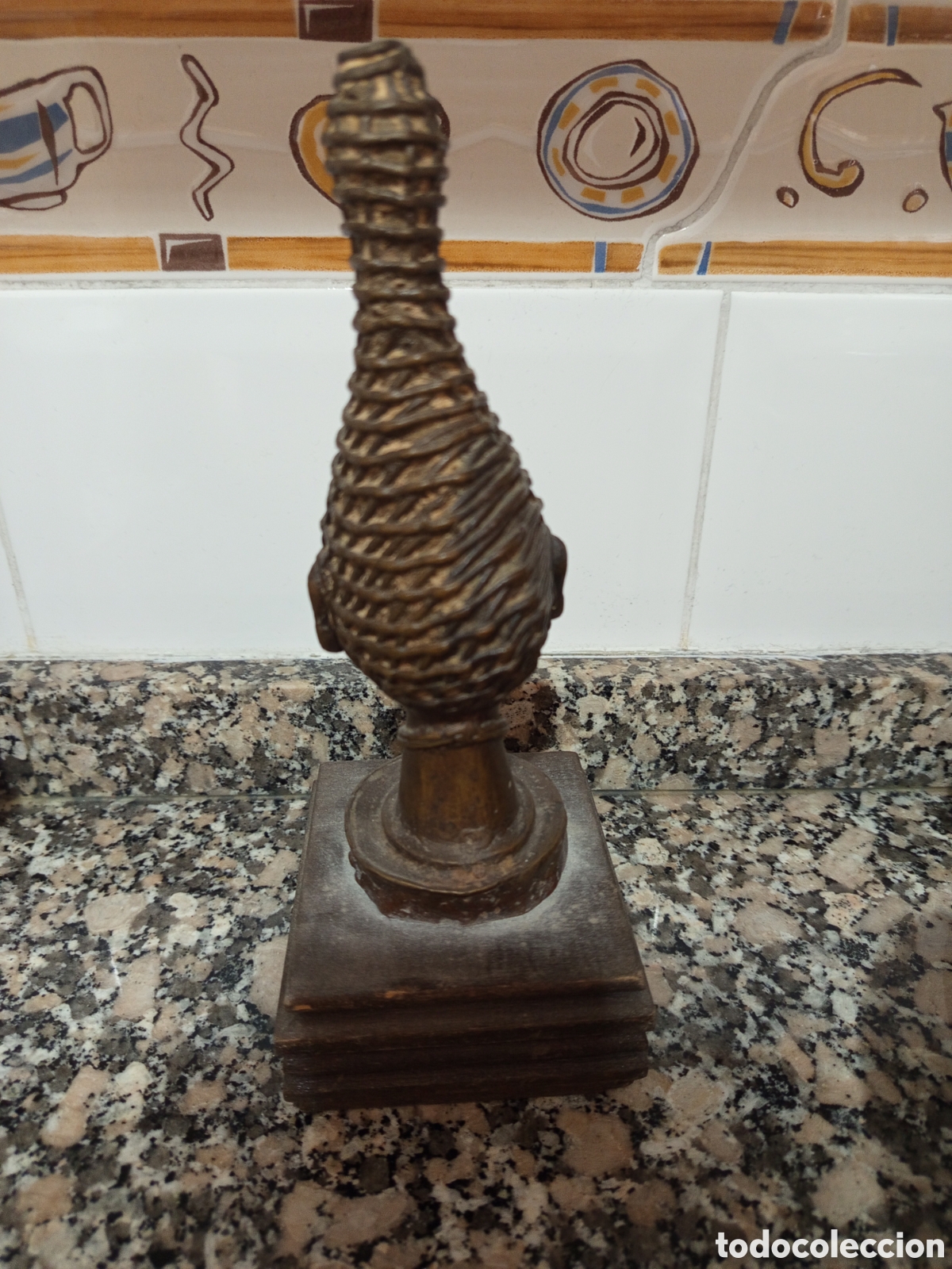 Arte: Cabeza de bronce antiguo - Foto 3