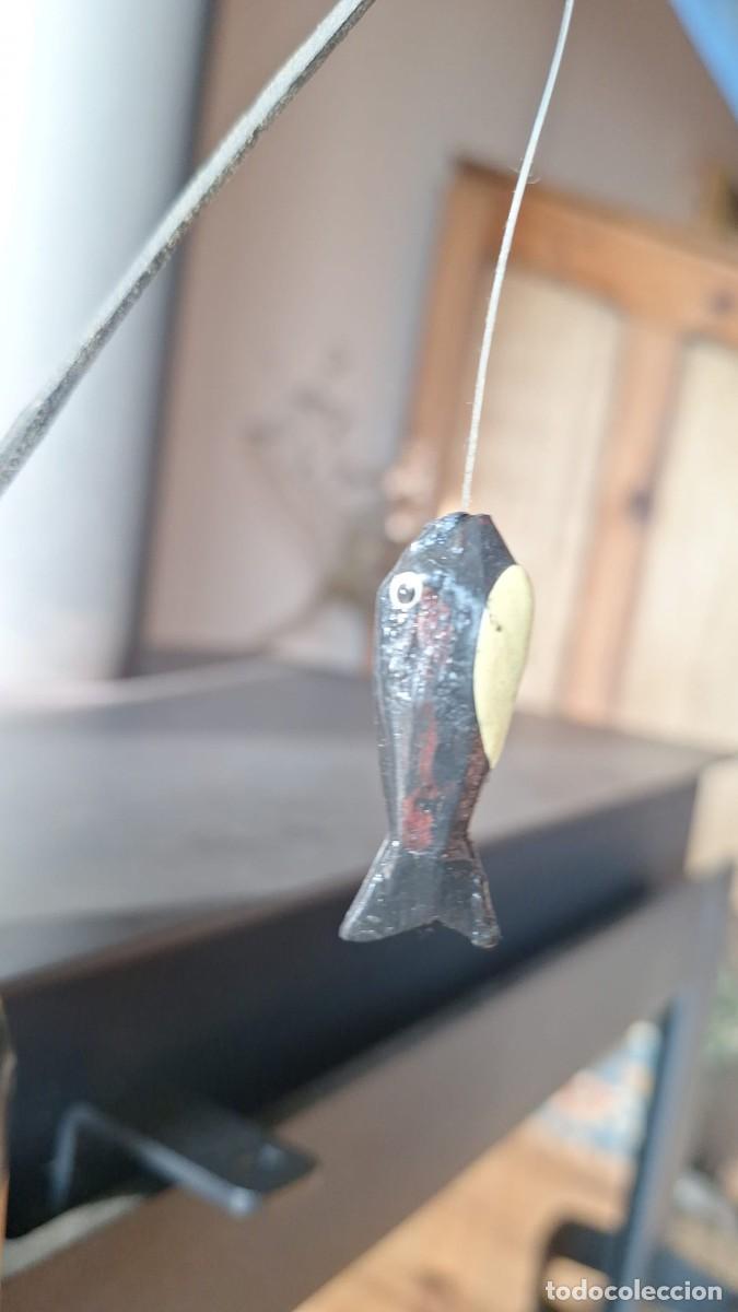 Arte: Gato de Madera Pescando - Foto 7