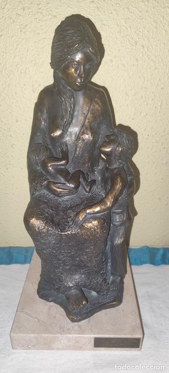 Arte: Escultura maternidad bronce - Foto 1