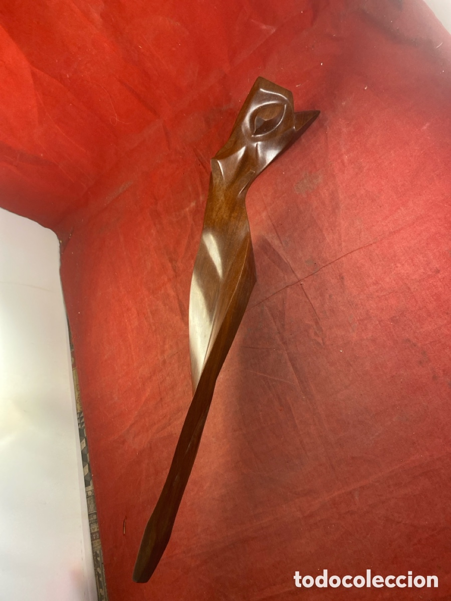 Arte: Escultura de mujer en madera - Foto 3