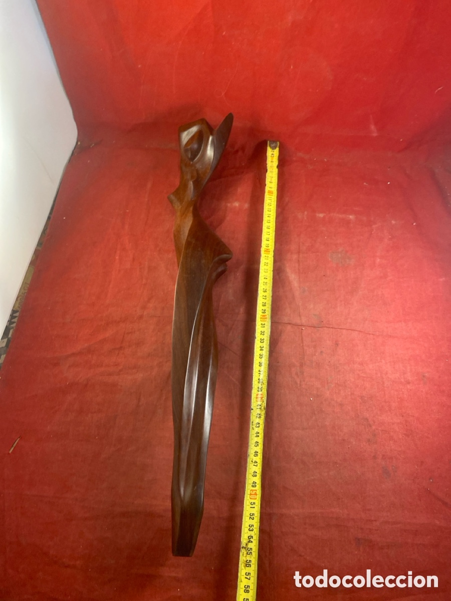 Arte: Escultura de mujer en madera - Foto 6