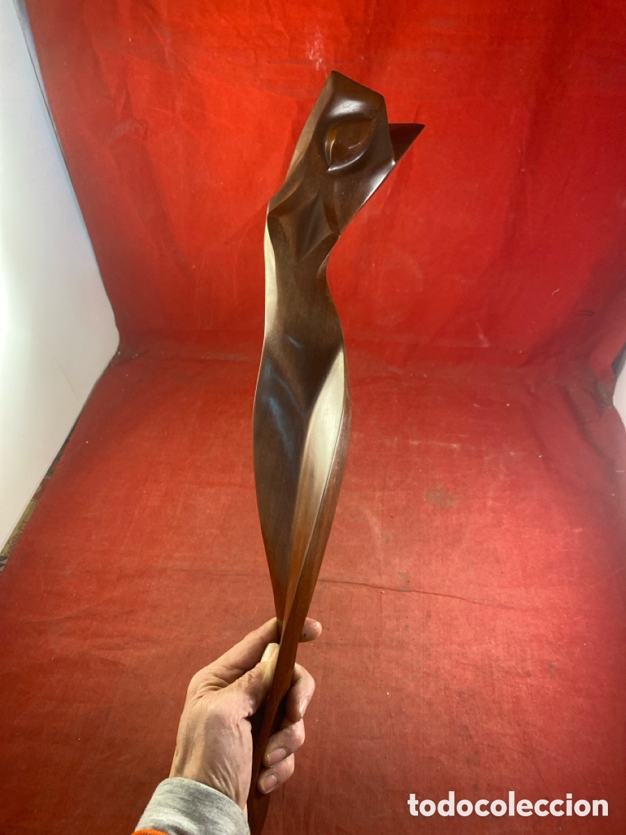 Arte: Escultura de mujer en madera - Foto 1