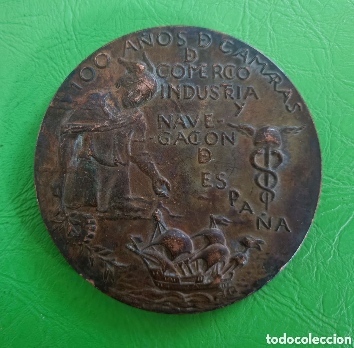 Arte: MEDALLA BRONCE COMERCIO Y NAVEGACI&Oacute;N - Foto 2