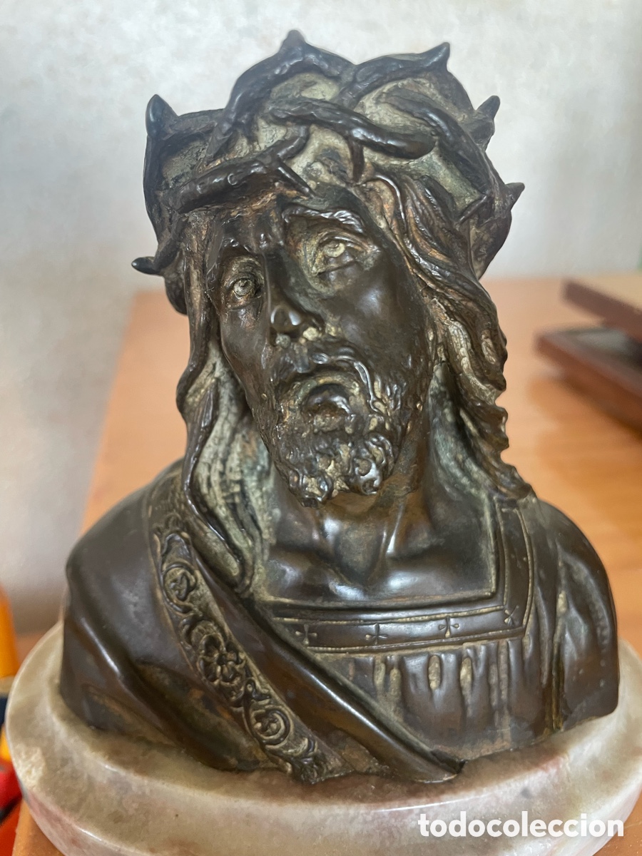Arte: Busto de bronce de Jesucristo - Foto 1