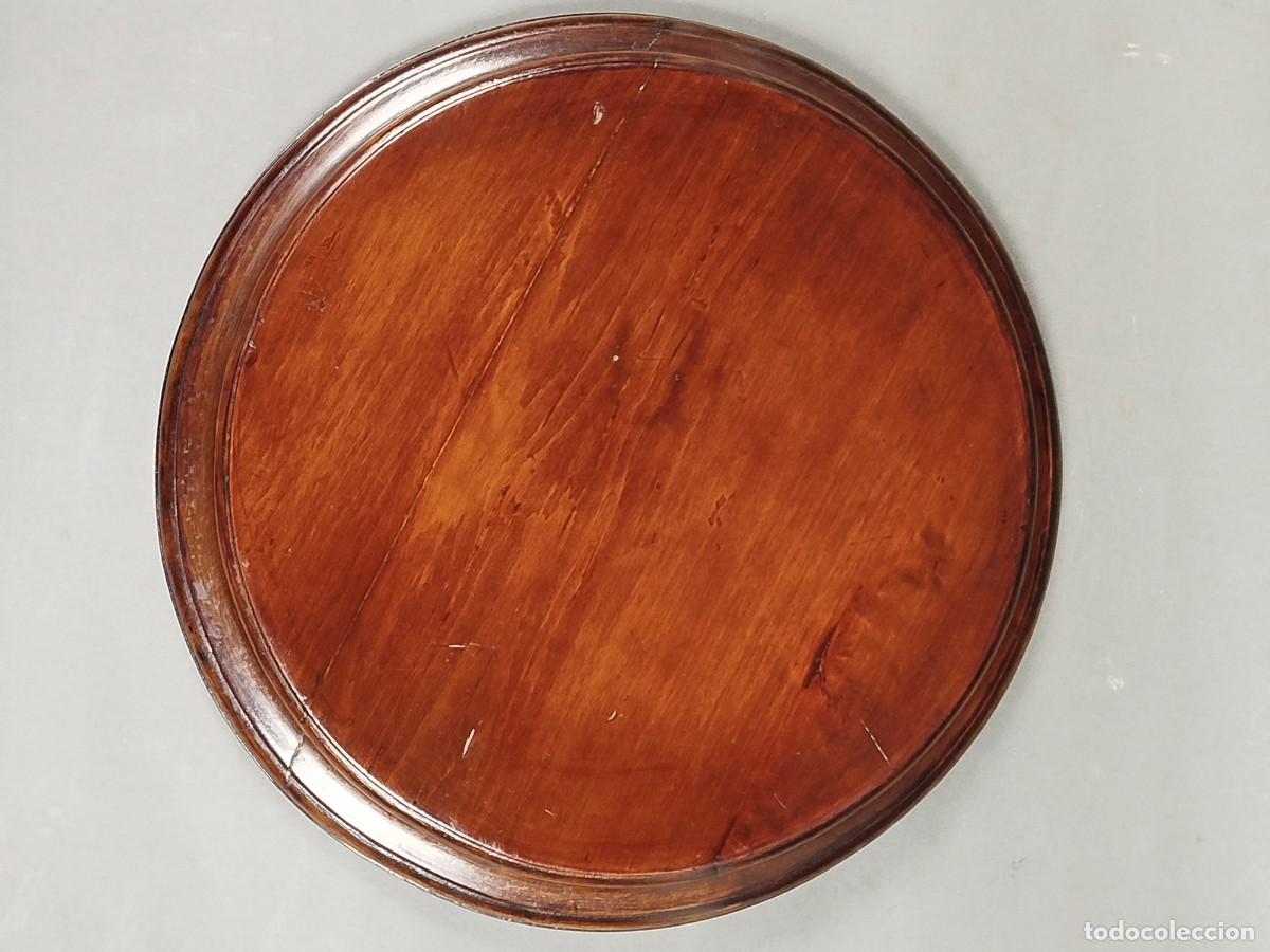 Arte: BASE CIRCULAR DE MADERA BARNIZADA - Foto 1