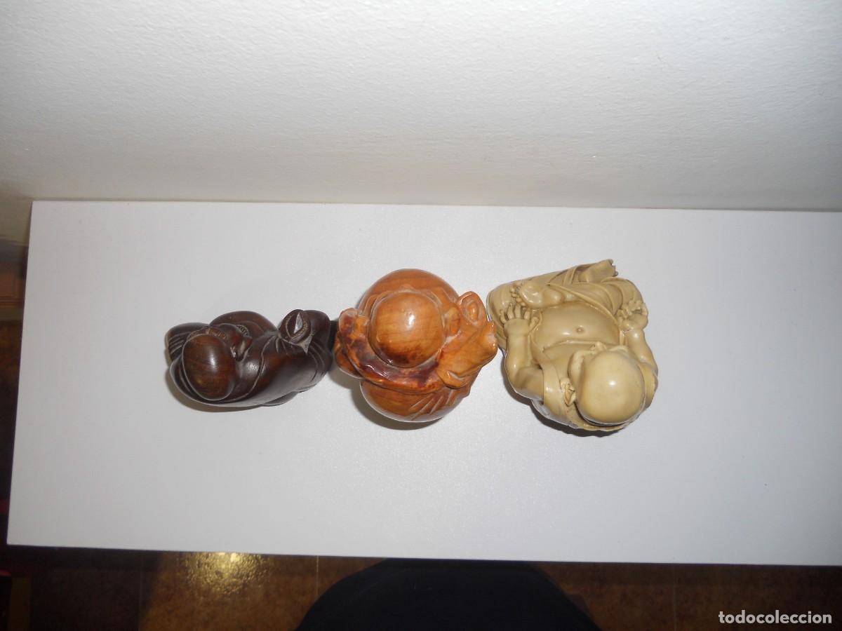 Arte: ANTIGUOS BUDAS 2 DE MADERA TRABAJADA - Foto 9