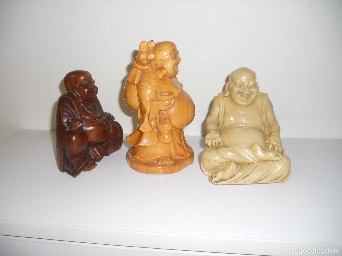 Arte: ANTIGUOS BUDAS 2 DE MADERA TRABAJADA - Foto 11