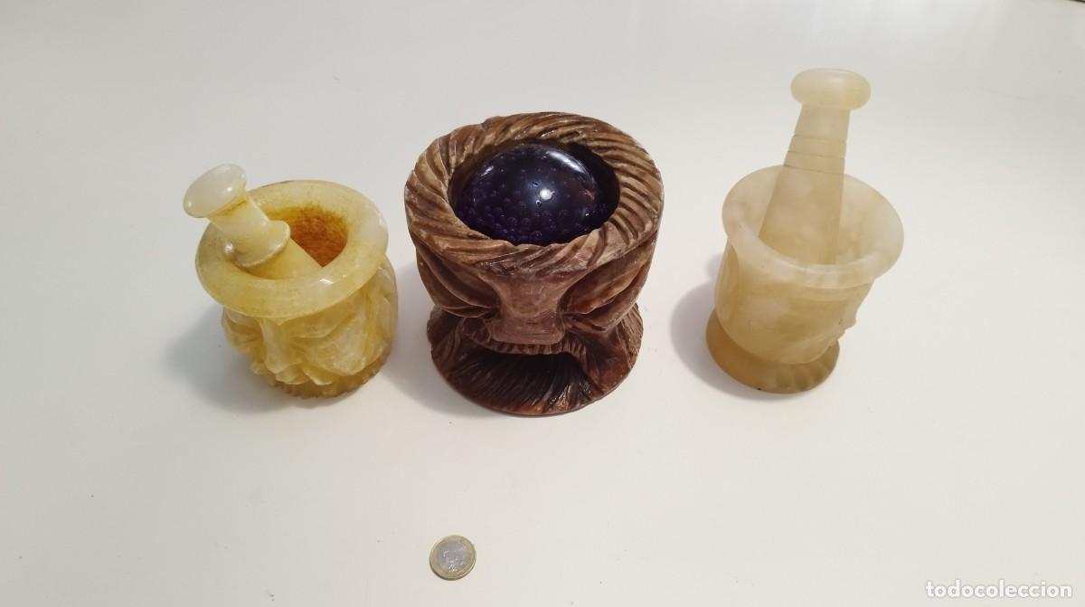 Arte: 3 morteros de alabastro - Foto 1