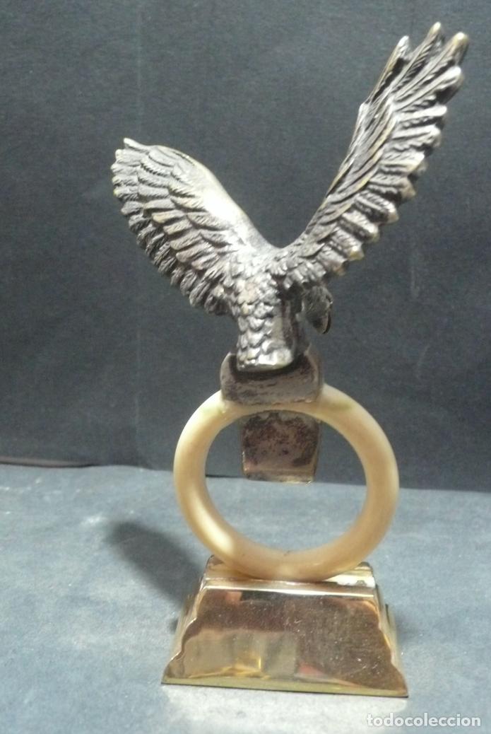 Arte: PEQUE&Ntilde;A AGUILA EN BRONCE - Foto 3