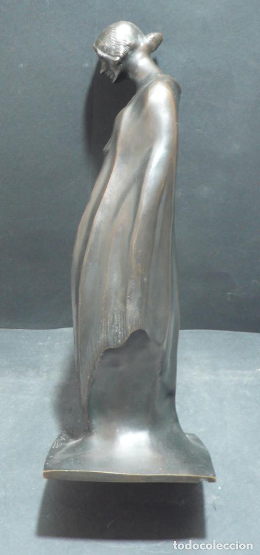 Arte: ESCULTURA DE MUJER EN BRONCE - Foto 3