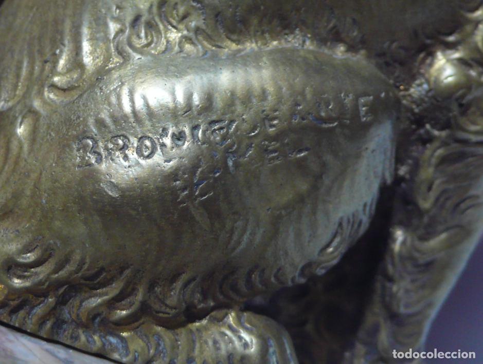 Arte: PEQUE&Ntilde;A GATO EN BRONCE - Foto 4