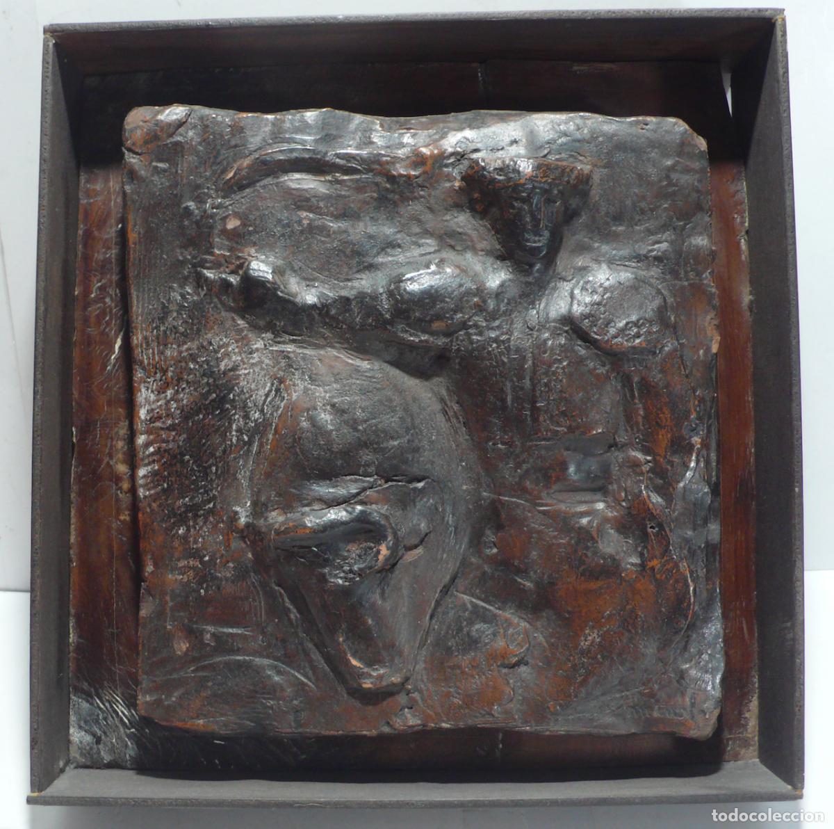 Arte: PLACA EN TERRACOTA DE TORERO - Foto 1